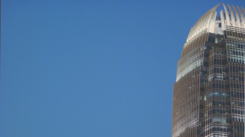Tall Building with Spire — Blue, Serene