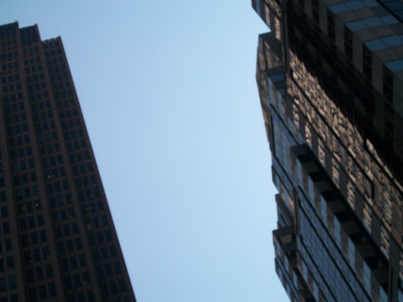tall buildings against blue sky