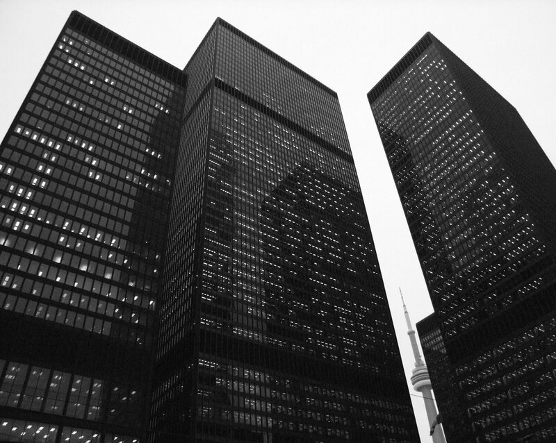 tall buildings in a city