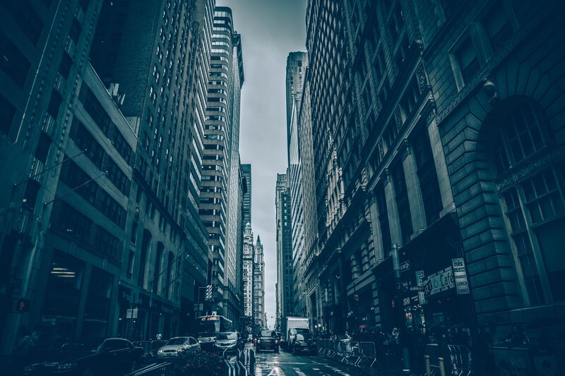 tall buildings in a city
