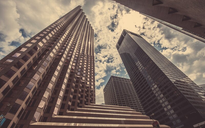 tall buildings in city