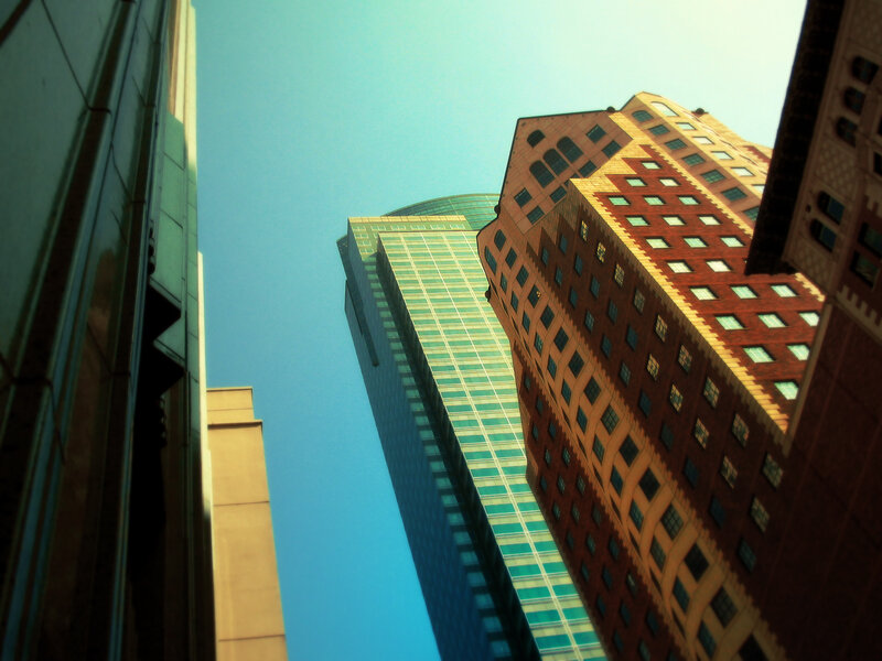 tall buildings in city