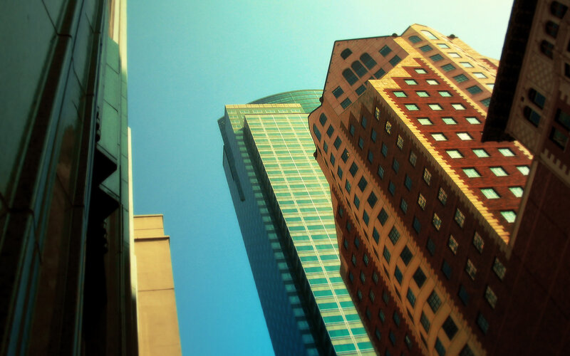 tall buildings in city