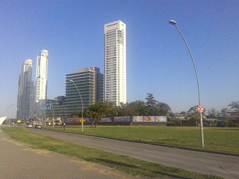 Tall Buildings in City — Blue, Calm