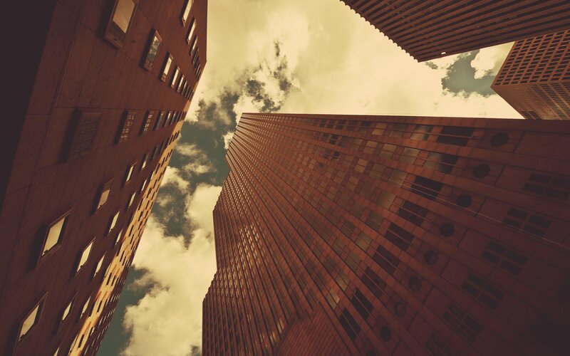 Tall Buildings Looking Up