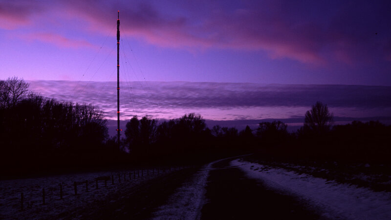 Tall Communication Tower — Purple
