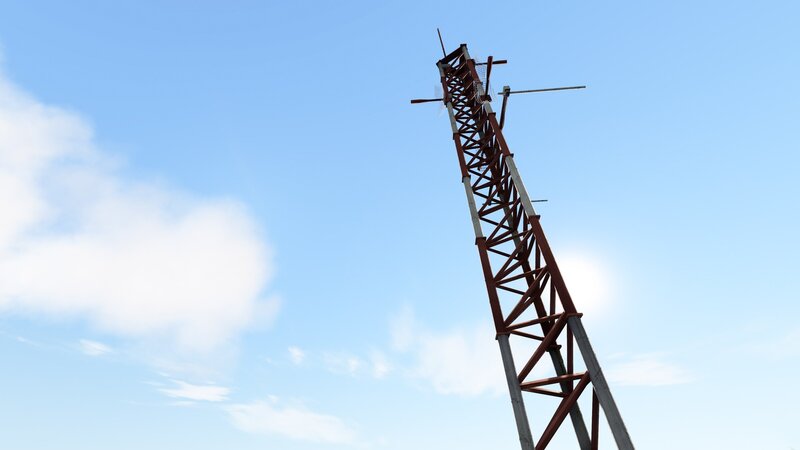 tall communication tower