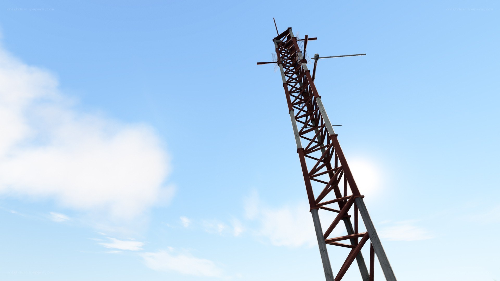 tall communication tower