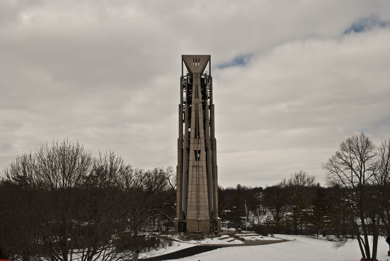 Tall Concrete Bell Tower