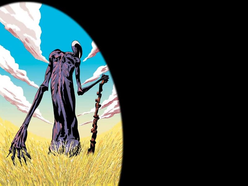Tall Figure in Field