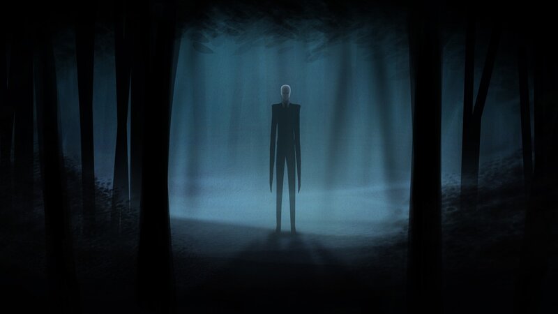 Tall Figure in Forest