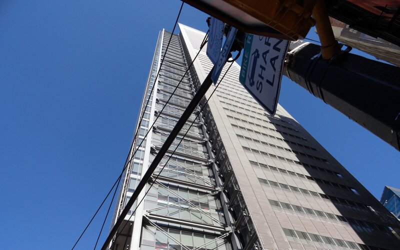 Tall Glass Building — Blue, Clear