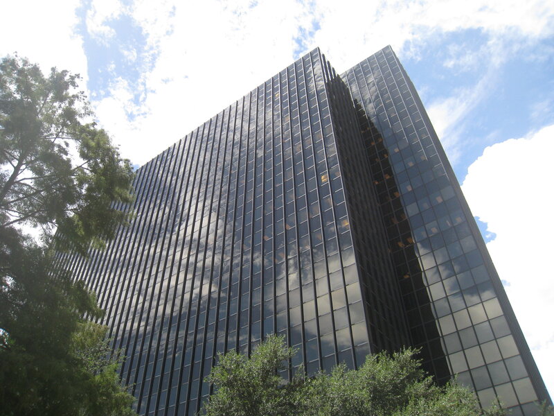 Tall Glass Building — Blue, Serene
