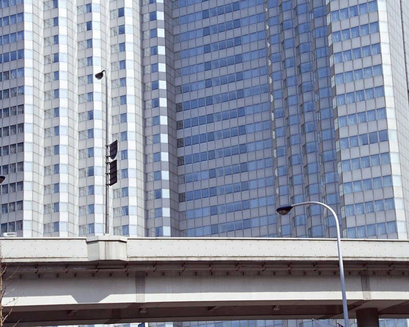 Tall Glass Building — Gray, Urban