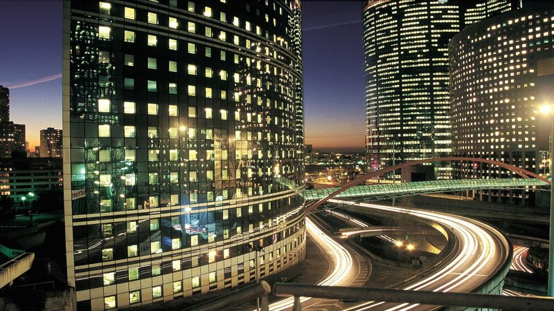 Tall Glass Buildings — Black