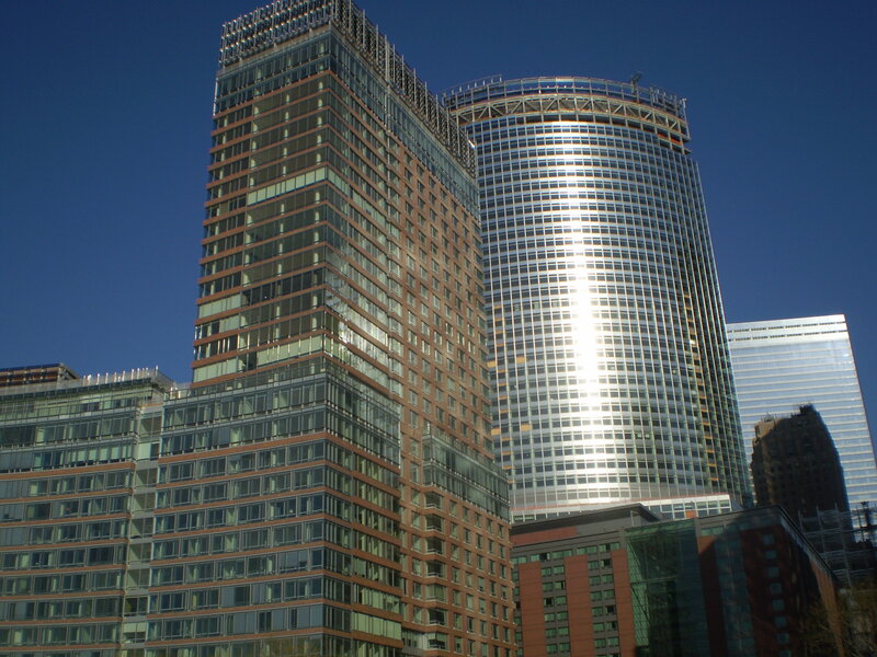 Tall Glass Buildings — Blue, Dramatic, Afternoon