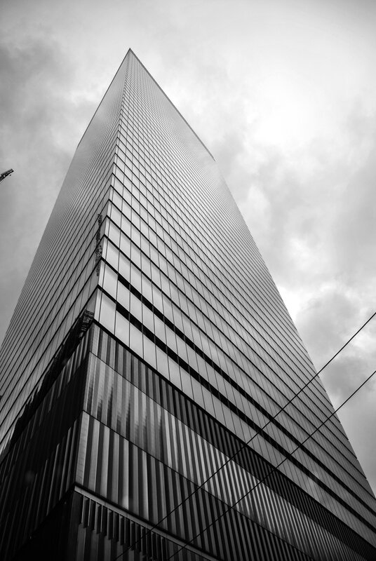 Tall Glass Skyscraper — Black