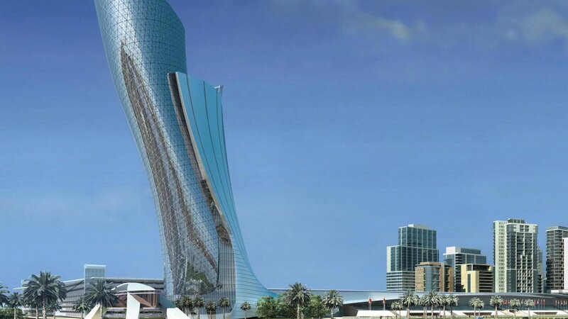 Tall Glass Skyscraper — Blue, Modern