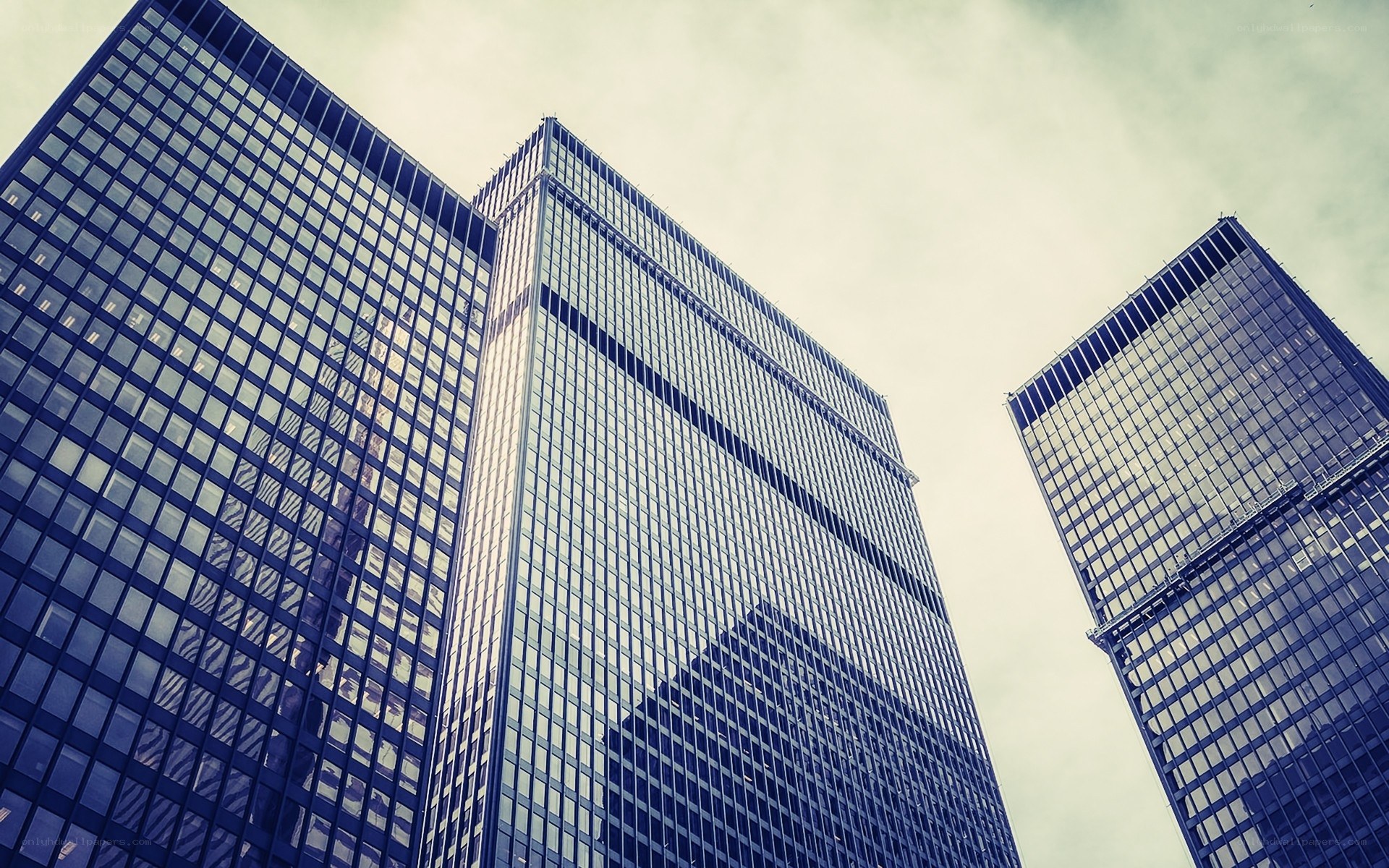 tall glass skyscrapers