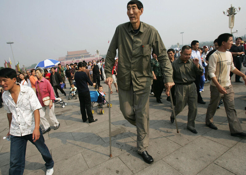 Tall Man with Cane