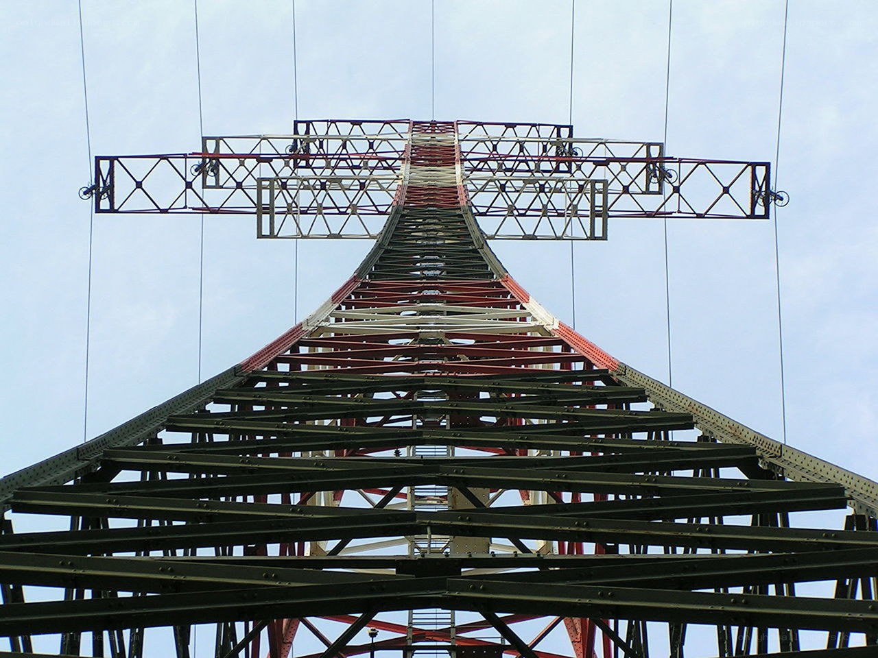 tall metal transmission tower