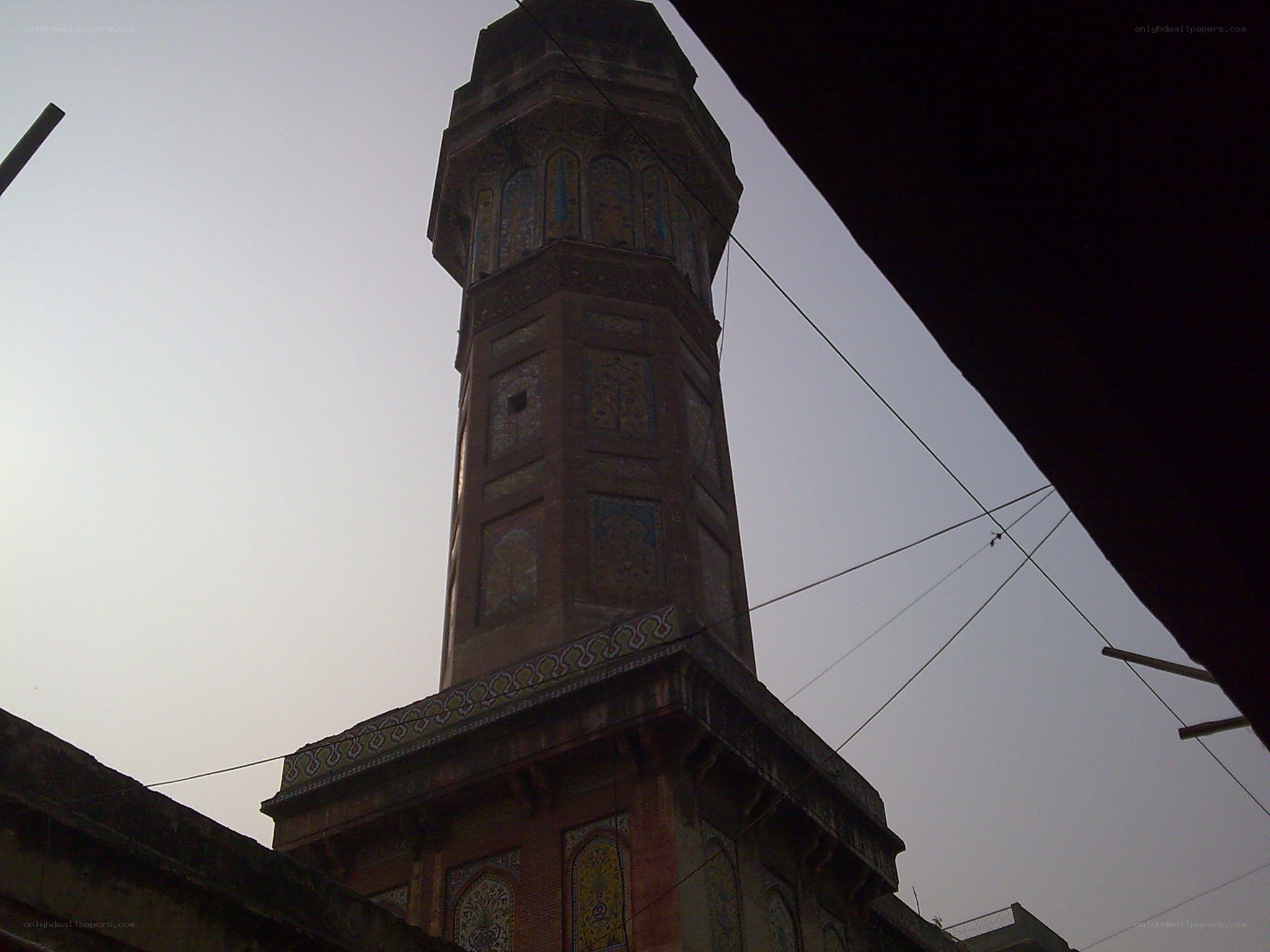 tall minaret against sky