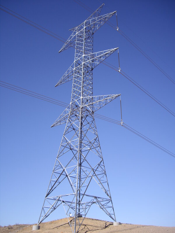 tall power line tower