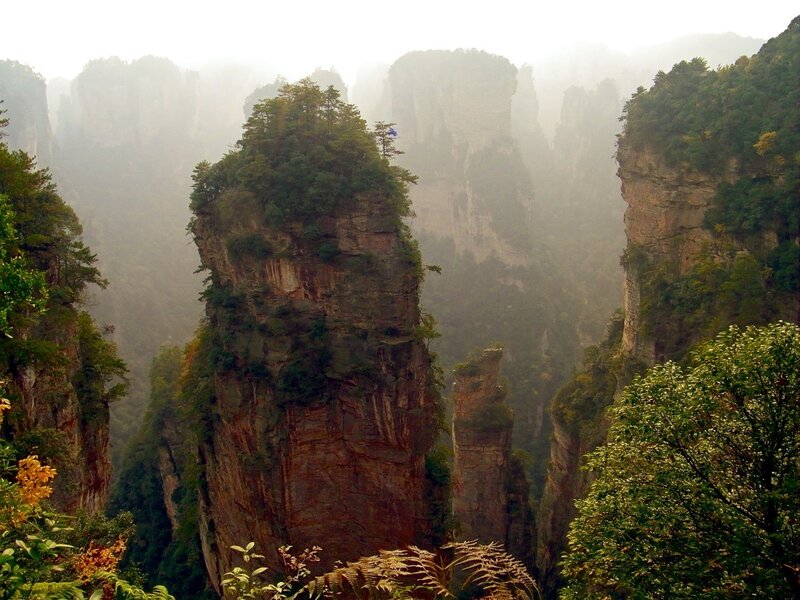 Tall Rock Pillars