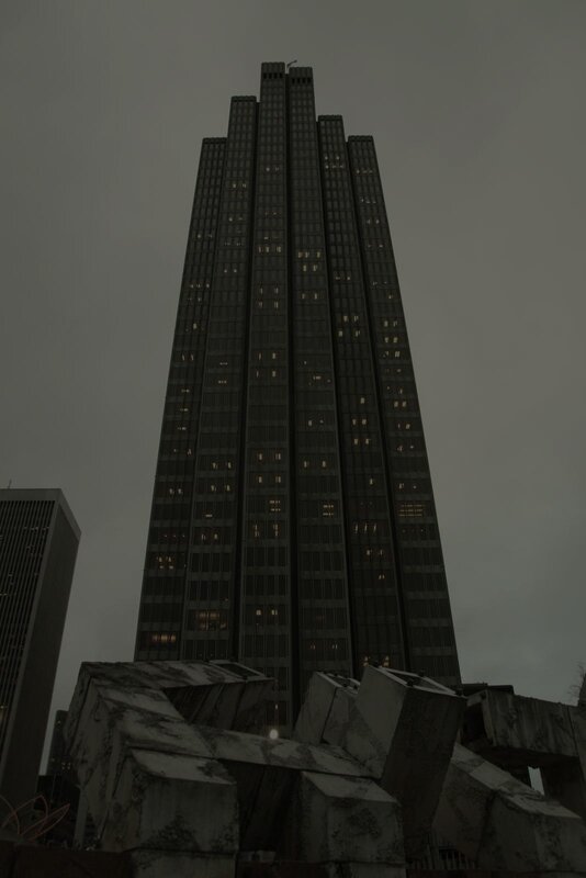 Tall Skyscraper Building — Gray