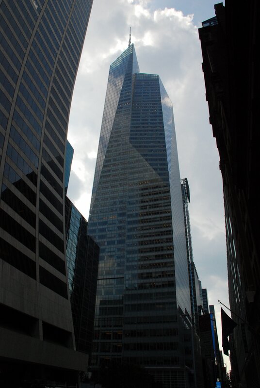 tall skyscraper in city