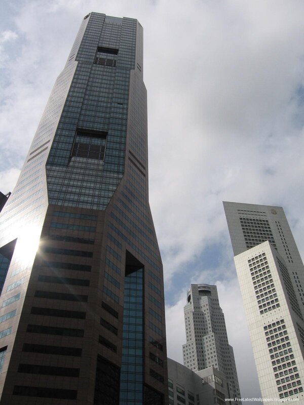 tall skyscrapers in a city