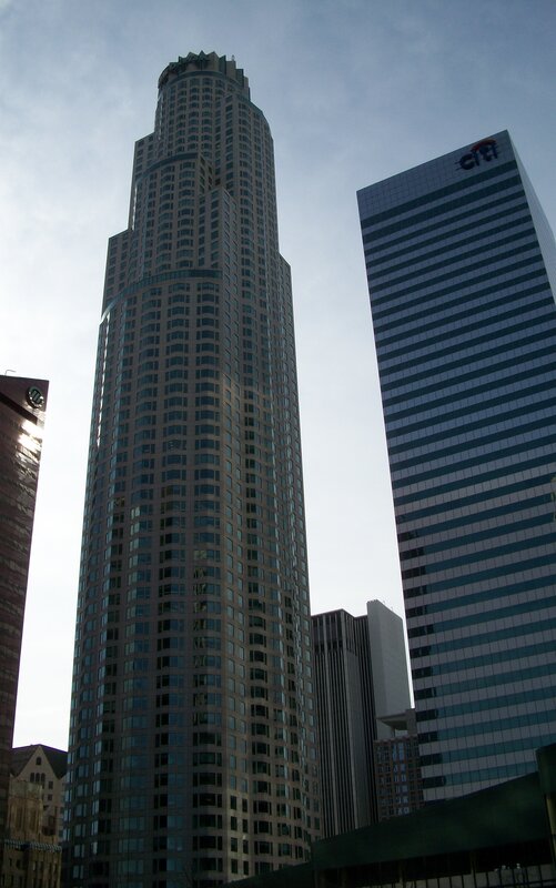 tall skyscrapers in a city