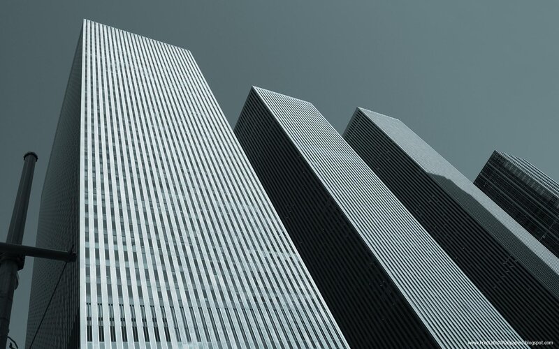 tall skyscrapers in city
