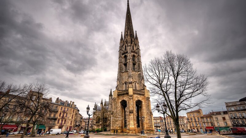 Tall Stone Church Tower