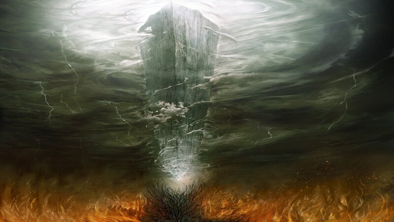 Tall Stone Pillar