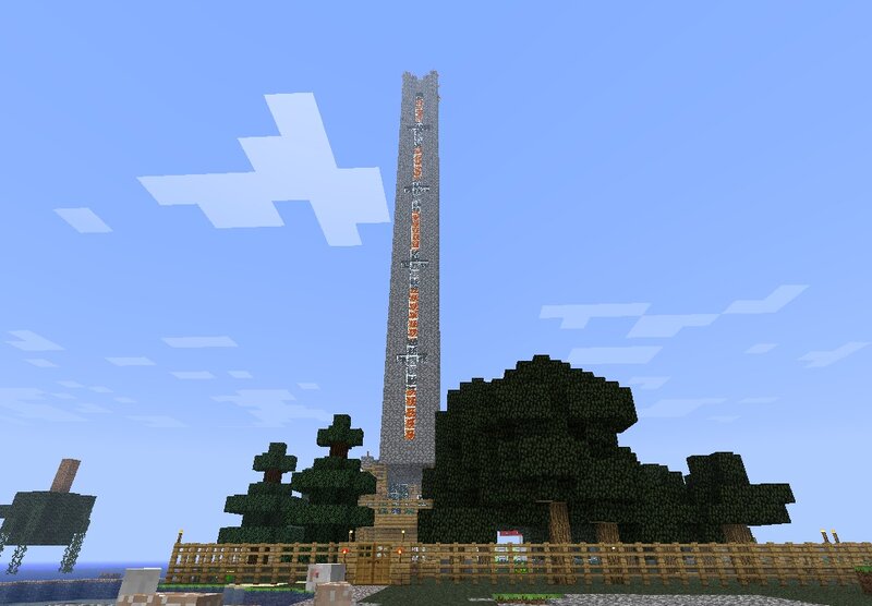 Tall Stone Tower — Blue