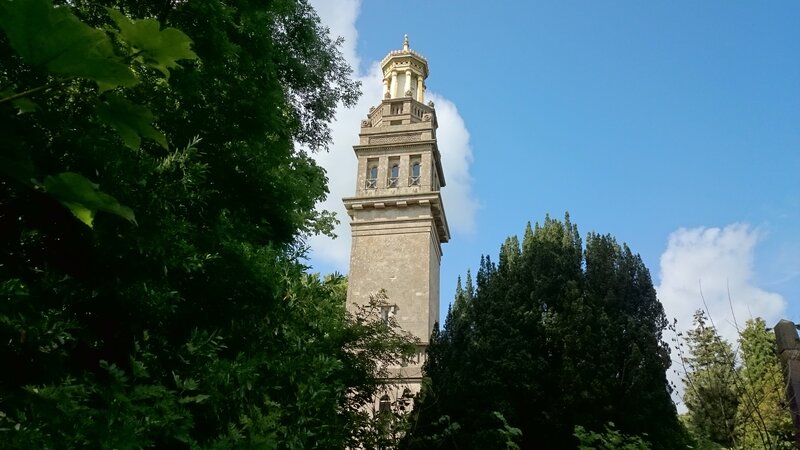 Tall Stone Tower — Green