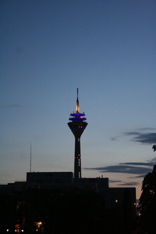 Tall Tower at Dusk — Blue