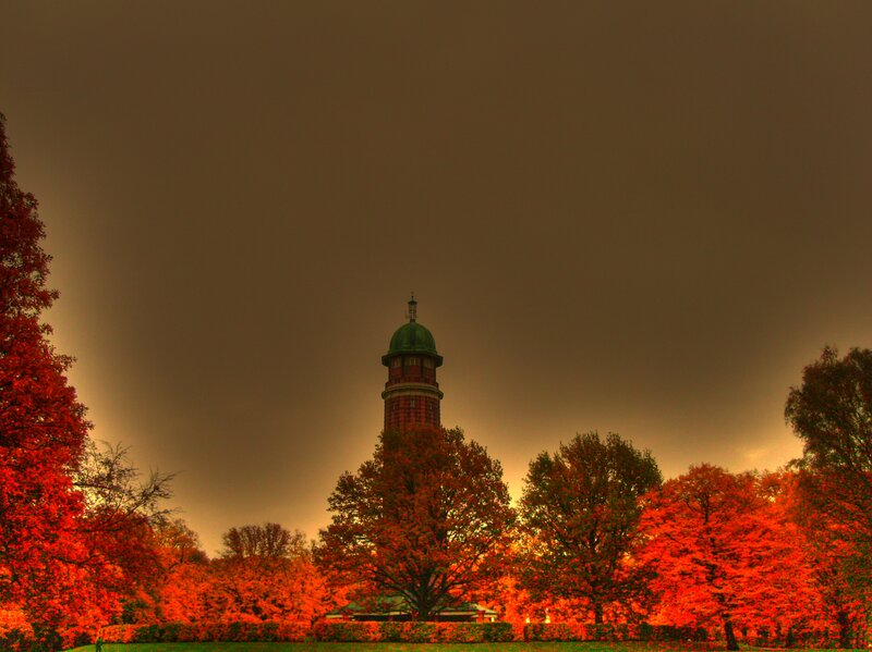 Tall Tower in Park