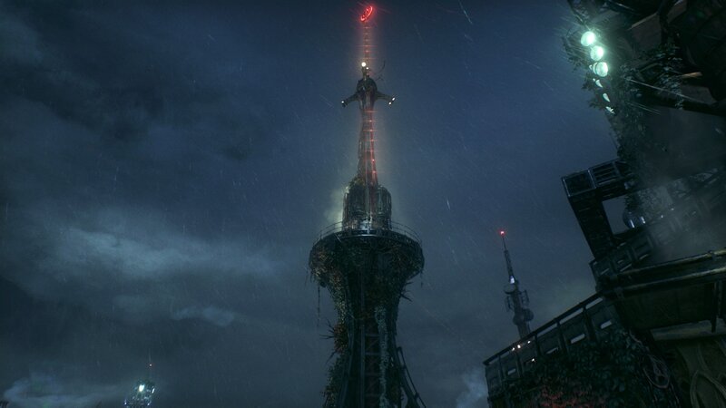 Tall Tower in Rain
