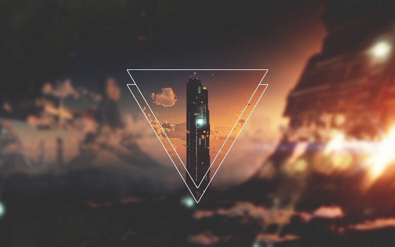 Tall Tower in Sunset