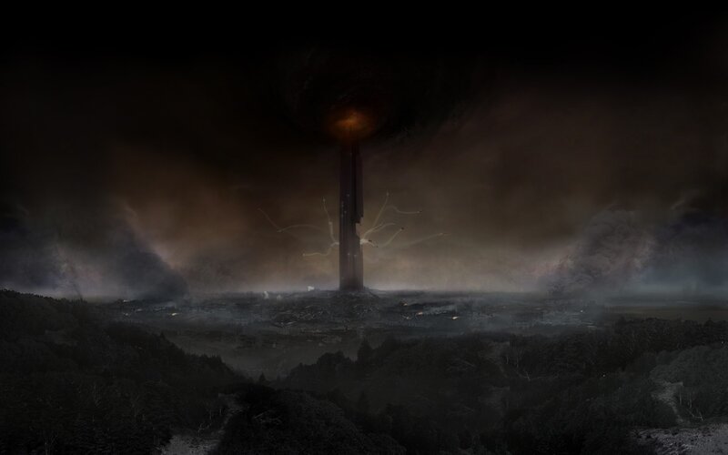 Tall Tower in Wasteland