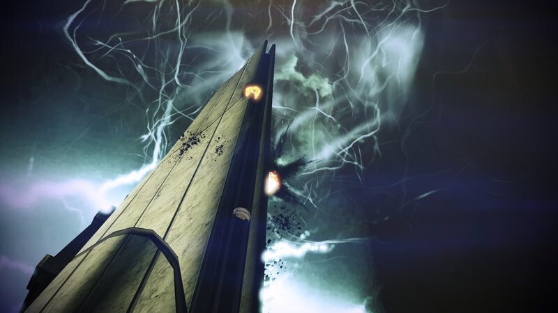 Tall Tower under Lightning