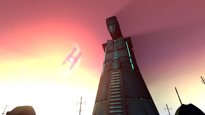 Tall Tower with Ship