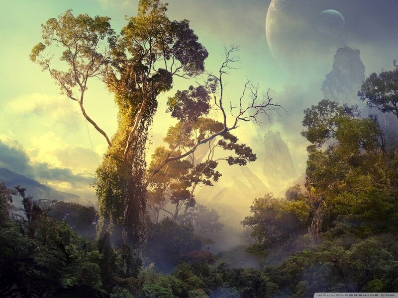 Tall Tree in Alien Forest