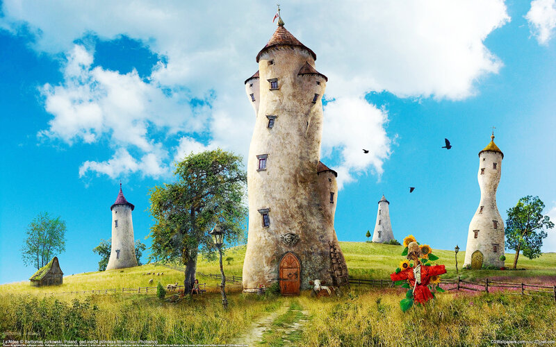 Tall Twisted Towers — Blue