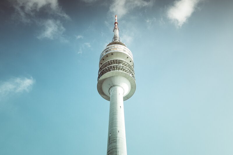 Tall White Observation Tower