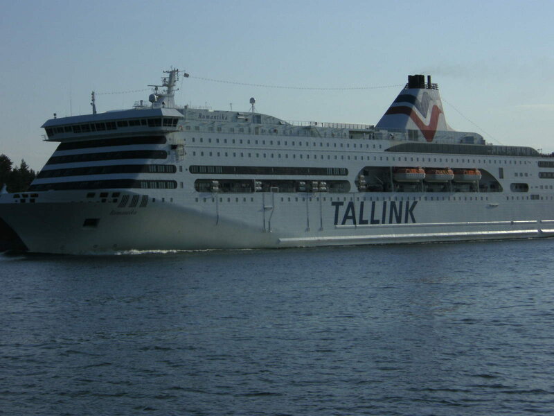 Tallink ferry ship on water