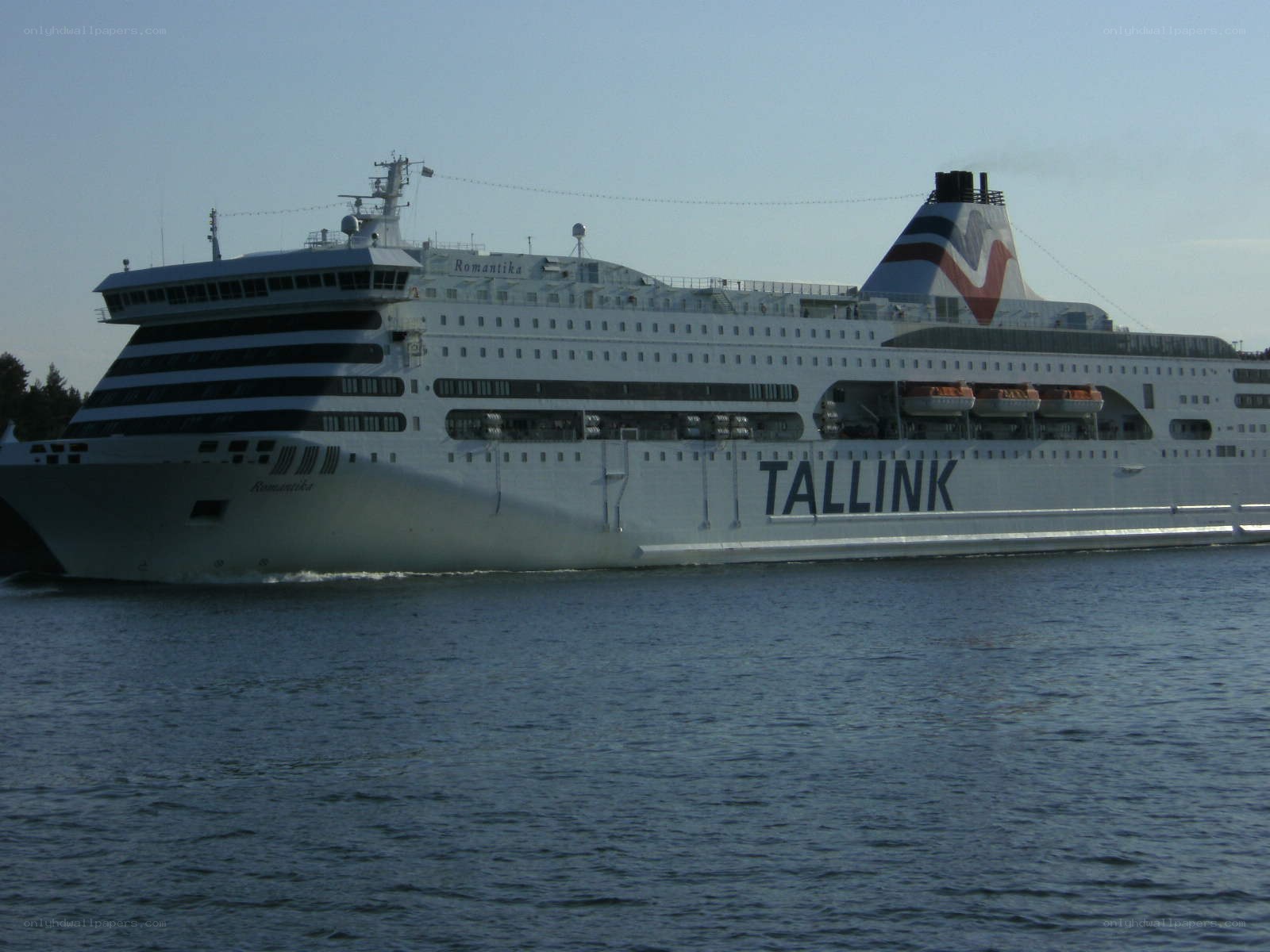 Tallink ferry ship on water