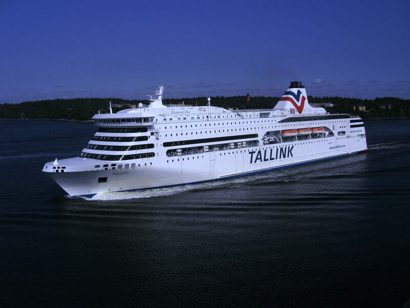 Tallink Ferry Ship — White